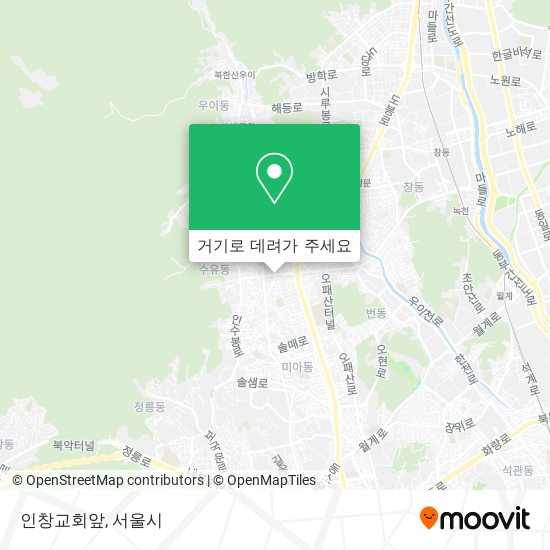 인창교회앞 지도