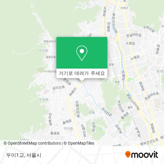 우이1교 지도
