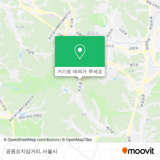 공원묘지삼거리 지도