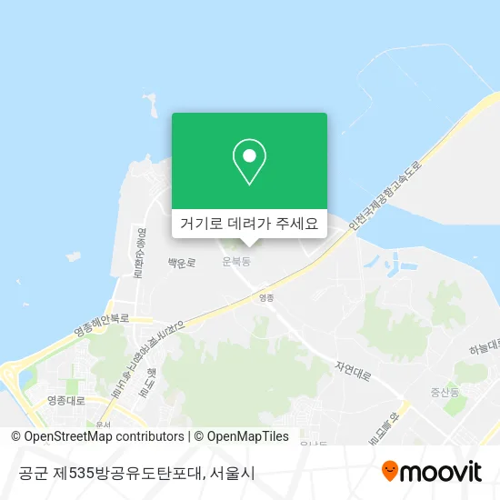 공군 제535방공유도탄포대 지도