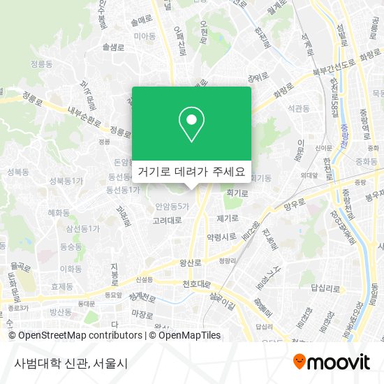사범대학 신관 지도