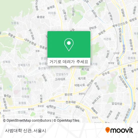 사범대학 신관 지도