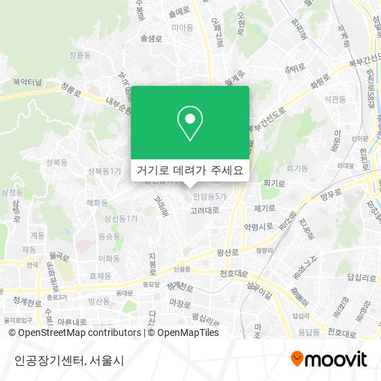 인공장기센터 지도