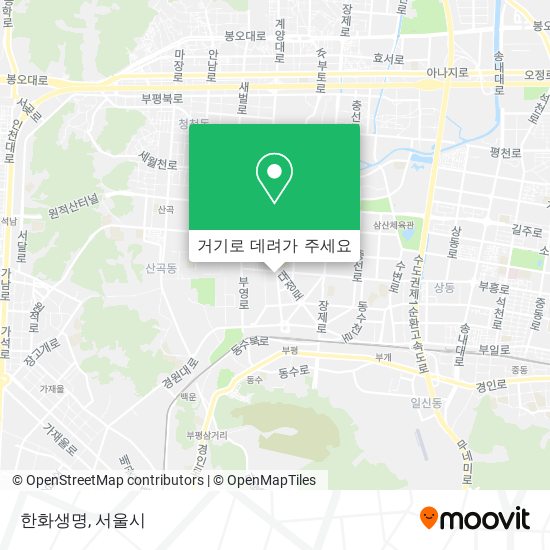 한화생명 지도