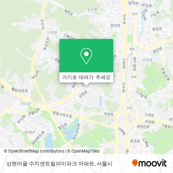 상현마을 수지센트럴아이파크 아파트 지도