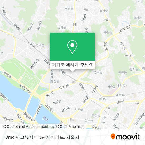 Dmc 파크뷰자이 5단지아파트 지도