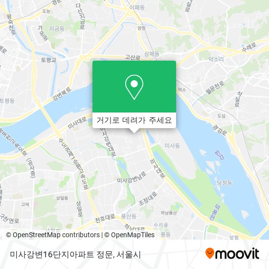 미사강변16단지아파트 정문 지도