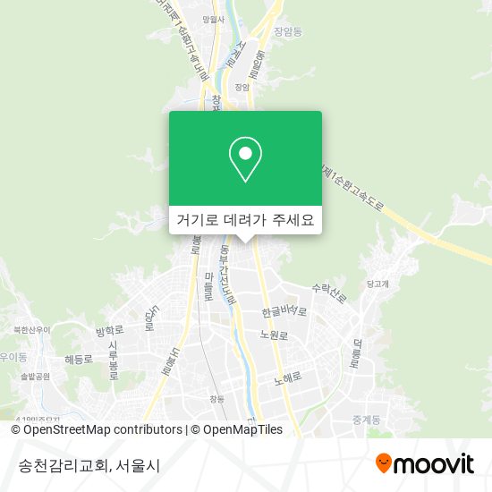 송천감리교회 지도