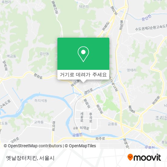 옛날장터치킨 지도