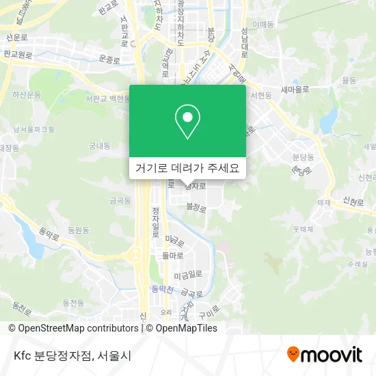 Kfc 분당정자점 지도