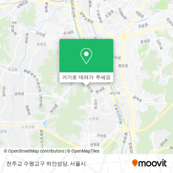 천주교 수원교구 하안성당 지도