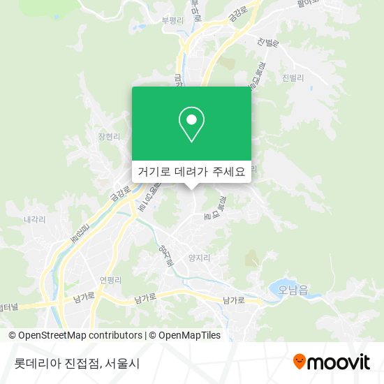 롯데리아 진접점 지도
