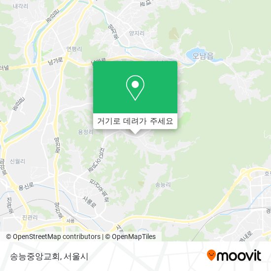 송능중앙교회 지도
