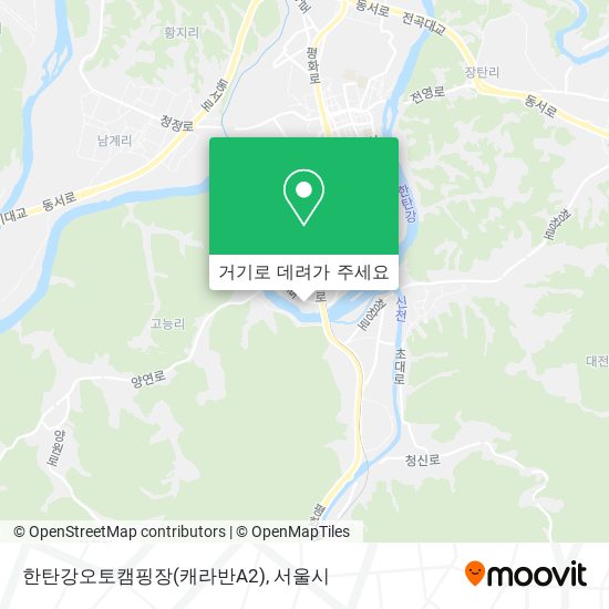 한탄강오토캠핑장(캐라반A2) 지도
