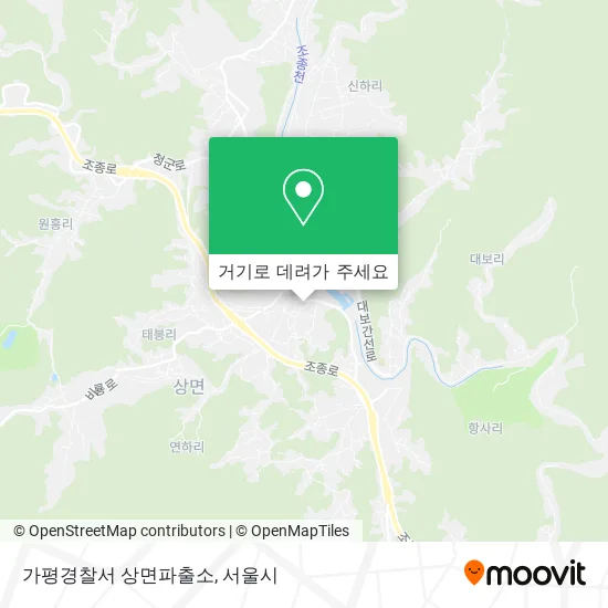 가평경찰서 상면파출소 지도