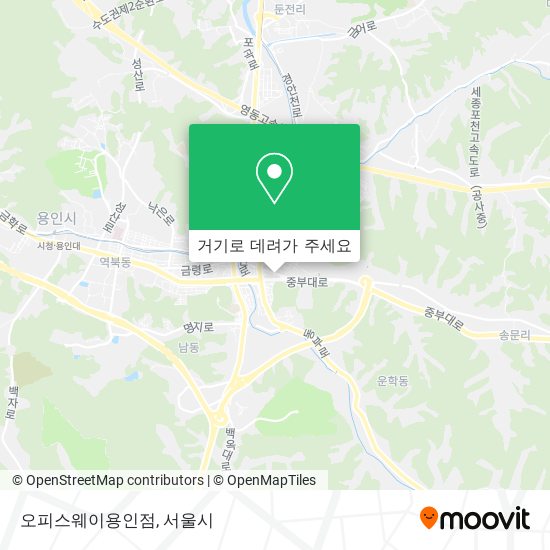 오피스웨이용인점 지도