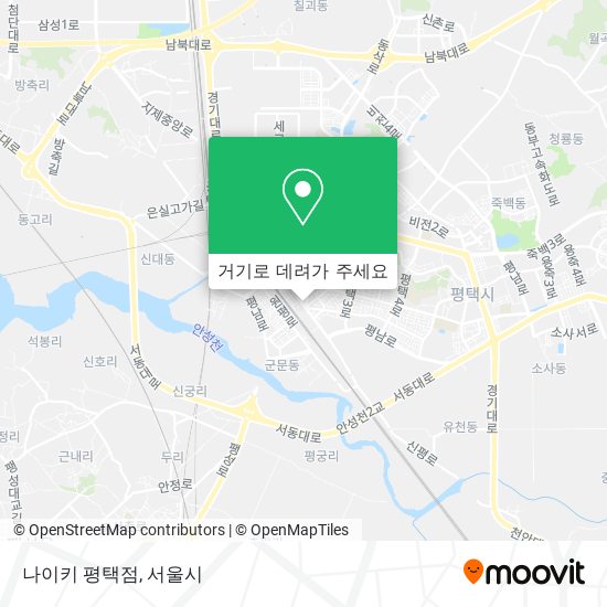 나이키 평택점 지도