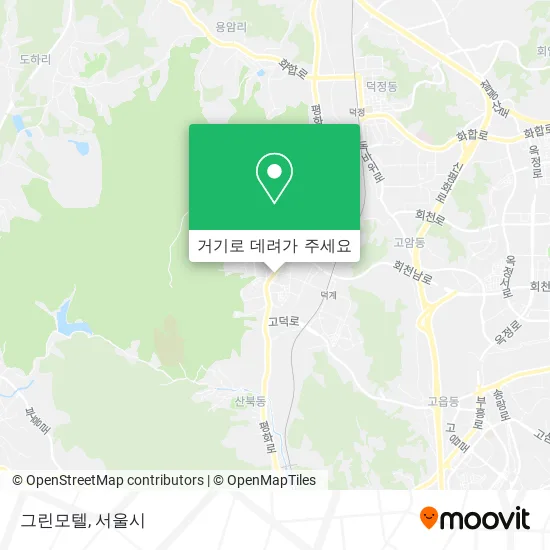 그린모텔 지도