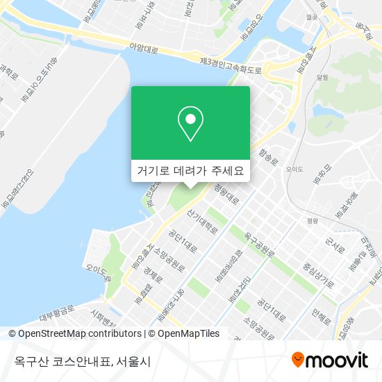 옥구산 코스안내표 지도
