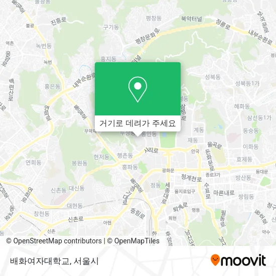 배화여자대학교 지도
