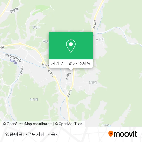 영중면꿈나무도서관 지도