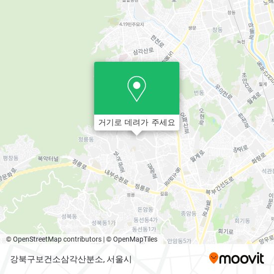 강북구보건소삼각산분소 지도