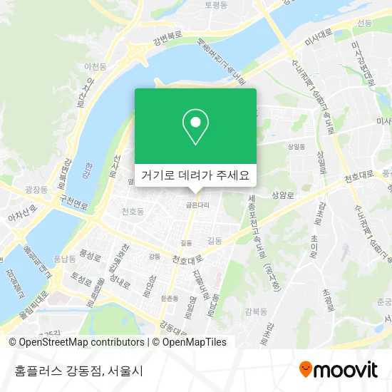 홈플러스 강동점 지도