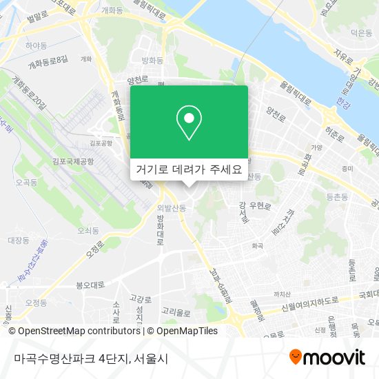 마곡수명산파크 4단지 지도