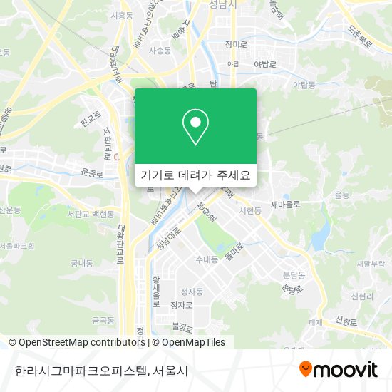 한라시그마파크오피스텔 지도