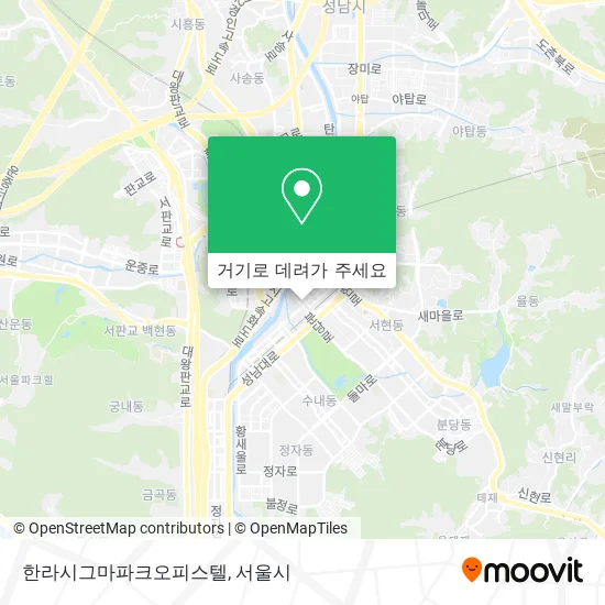 한라시그마파크오피스텔 지도