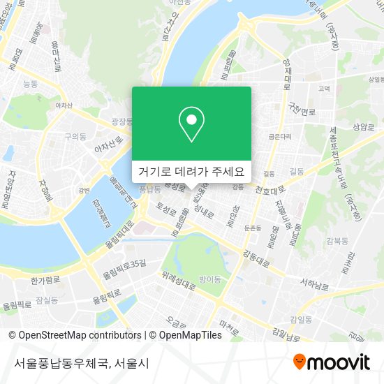 서울풍납동우체국 지도