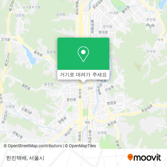 한진택배 지도