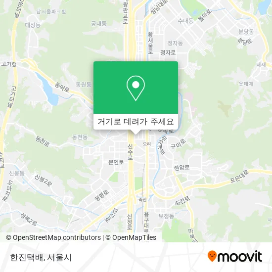 한진택배 지도