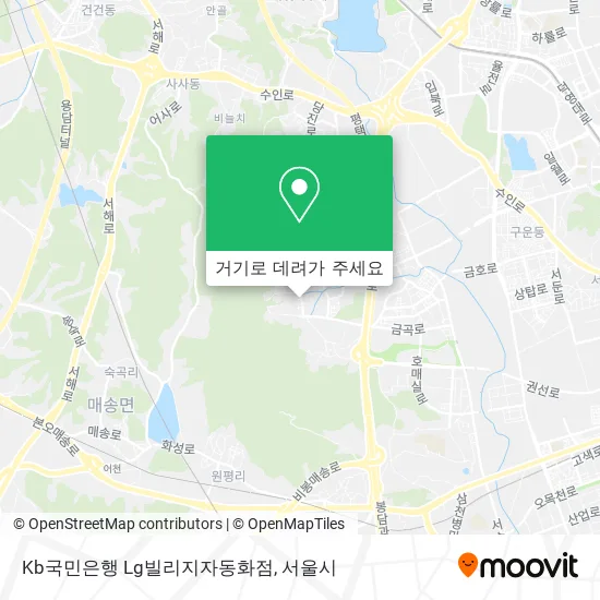 Kb국민은행 Lg빌리지자동화점 지도