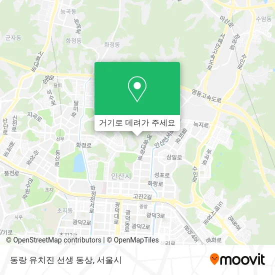 동랑 유치진 선생 동상 지도