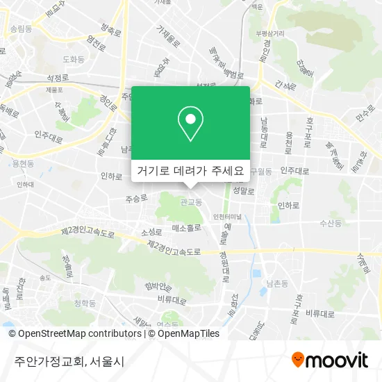 주안가정교회 지도