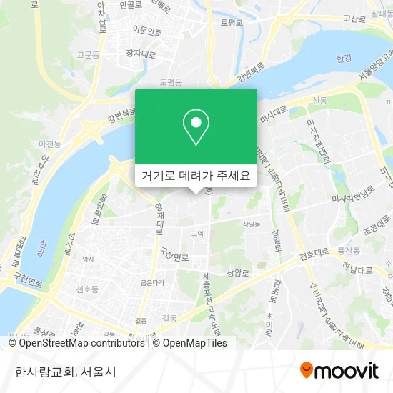 한사랑교회 지도