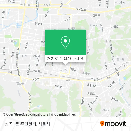 심곡1동 주민센터 지도