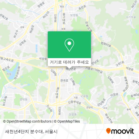 새천년4단지 분수대 지도