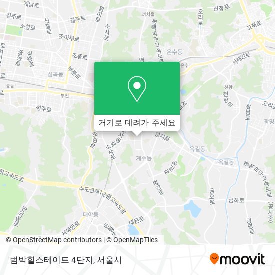 범박힐스테이트 4단지 지도