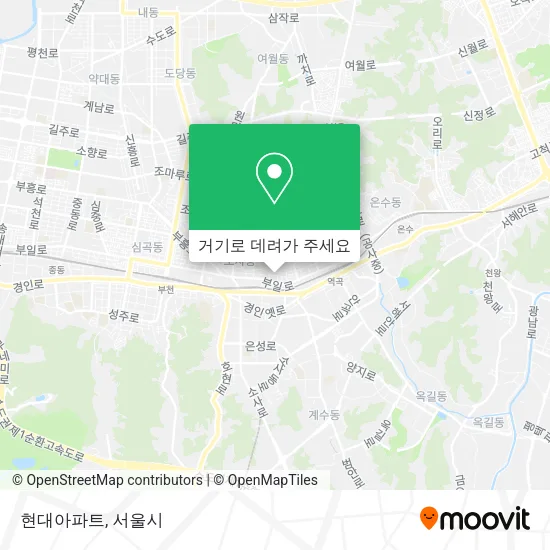 현대아파트 지도