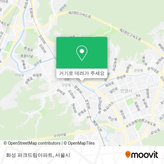 화성 파크드림아파트 지도
