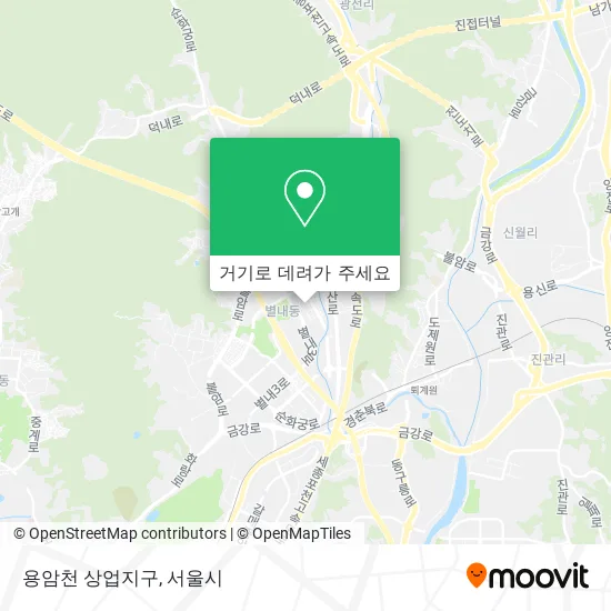 용암천 상업지구 지도