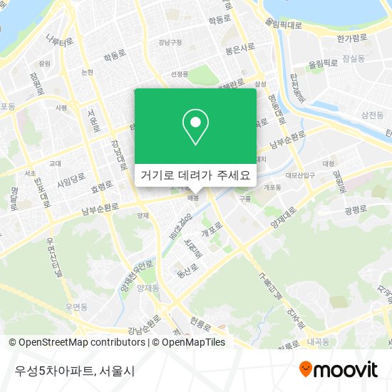 우성5차아파트 지도