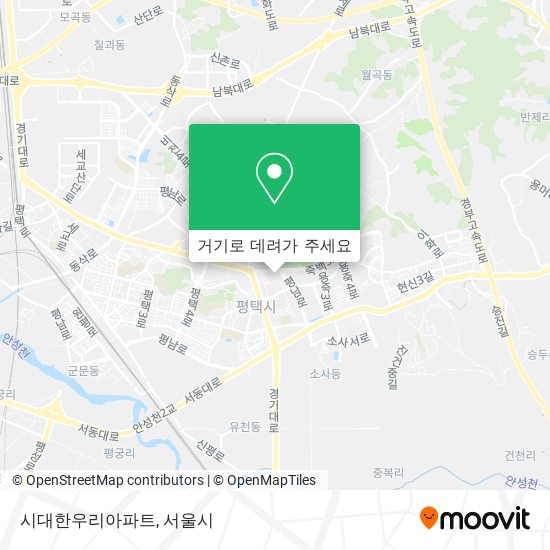 시대한우리아파트 지도