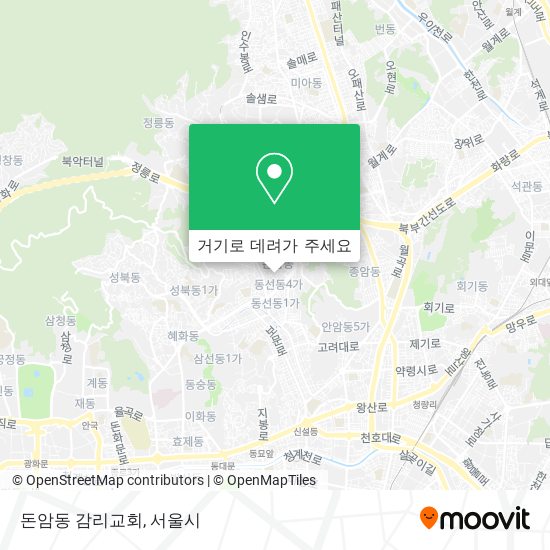 돈암동 감리교회 지도