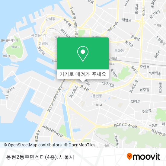 용현2동주민센터(4층) 지도