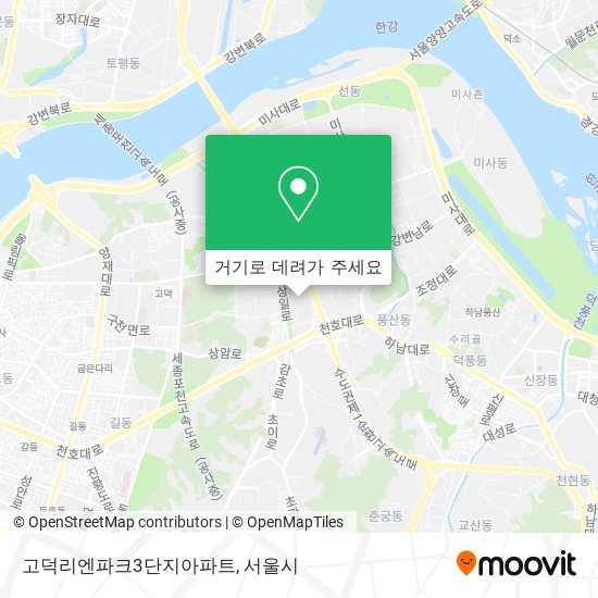 고덕리엔파크3단지아파트 지도