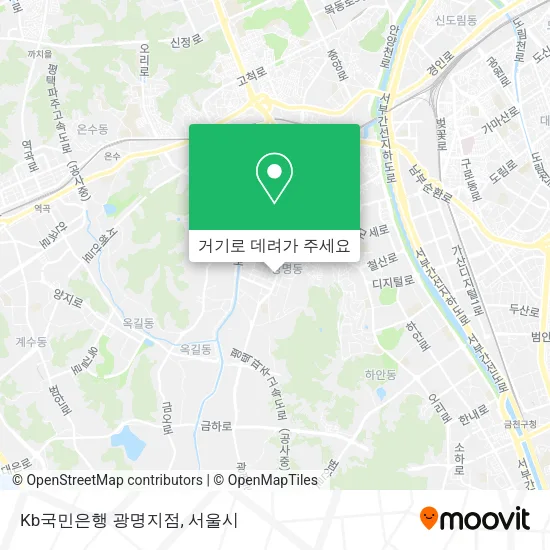 Kb국민은행 광명지점 지도