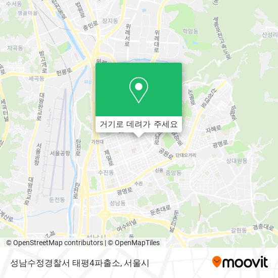 성남수정경찰서 태평4파출소 지도